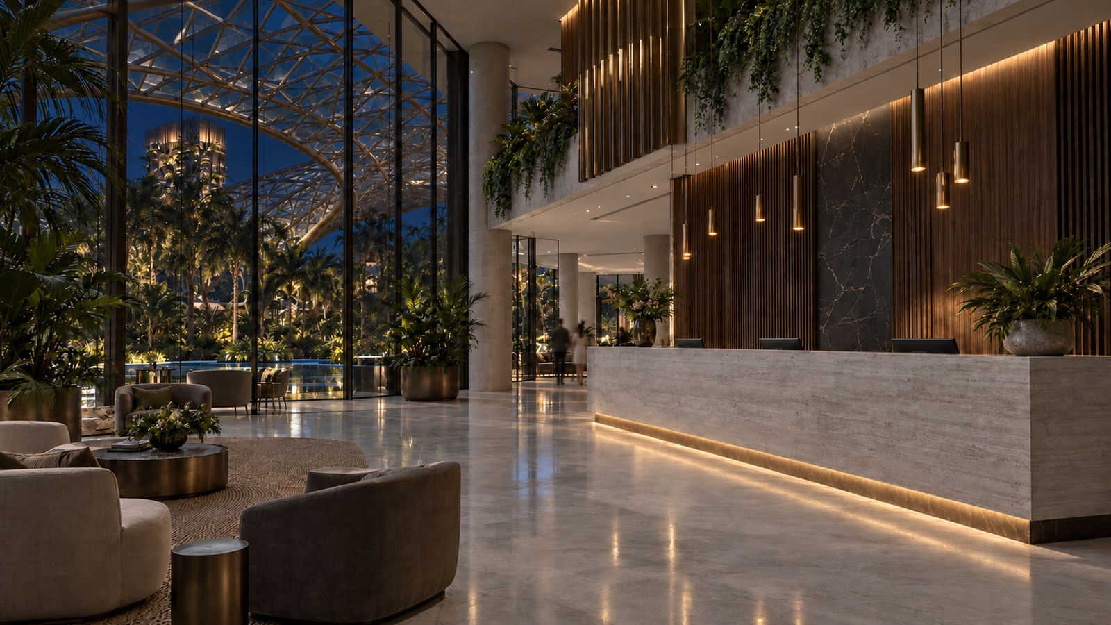 Recepção do hotel